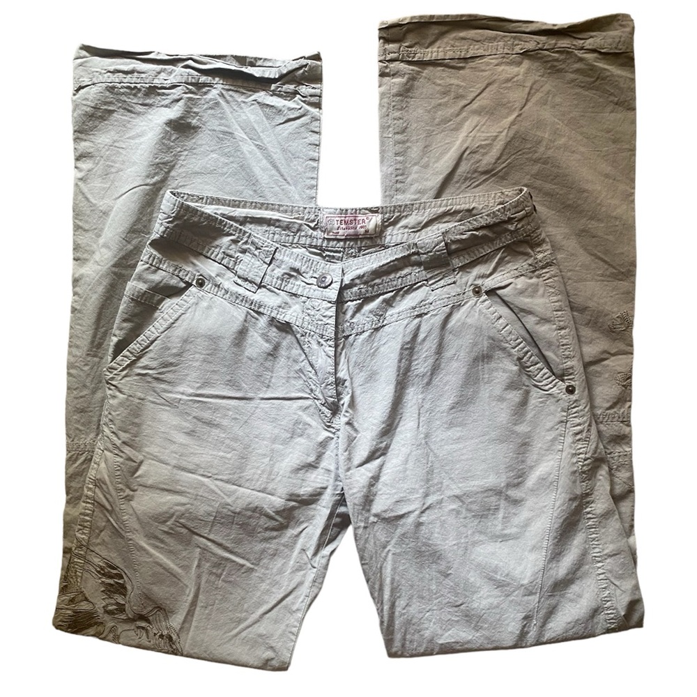 Y2K Thrifted Low Waisted Khaki Cargo pants